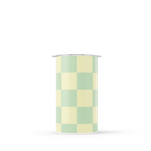 Green Checkered Double Walled 12oz Cup