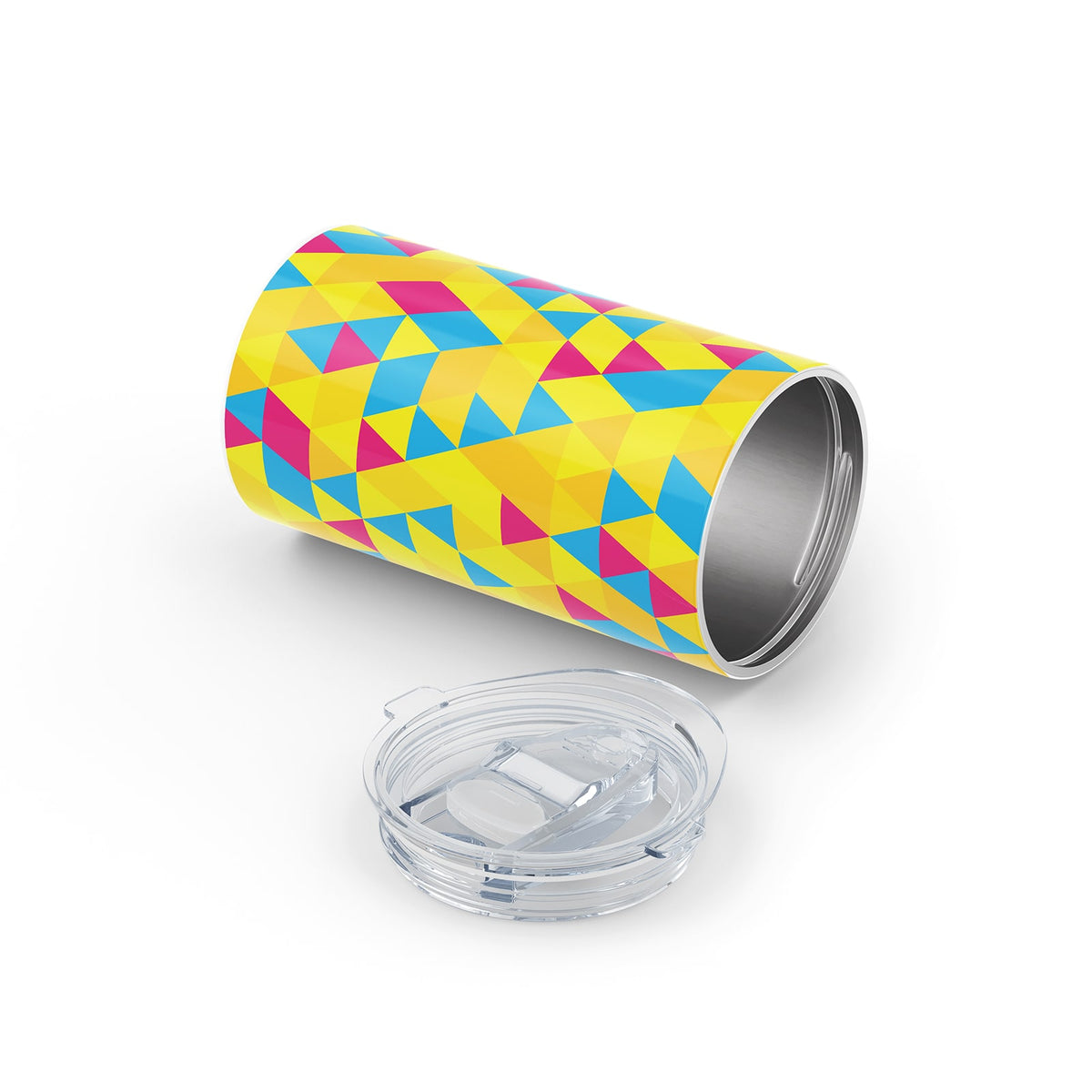Baby Blue Geometric 340ml Reusable Cup By Hydronair 