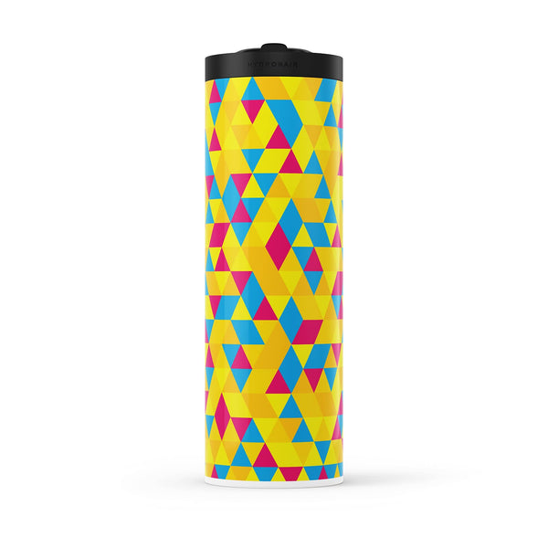Baby Blue Geometric 560ml Water Bottle By Hydronair