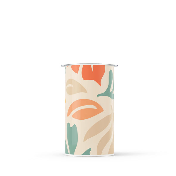 Beige Floral Spring 340ml Reusable Coffee Cup By Hydronair 