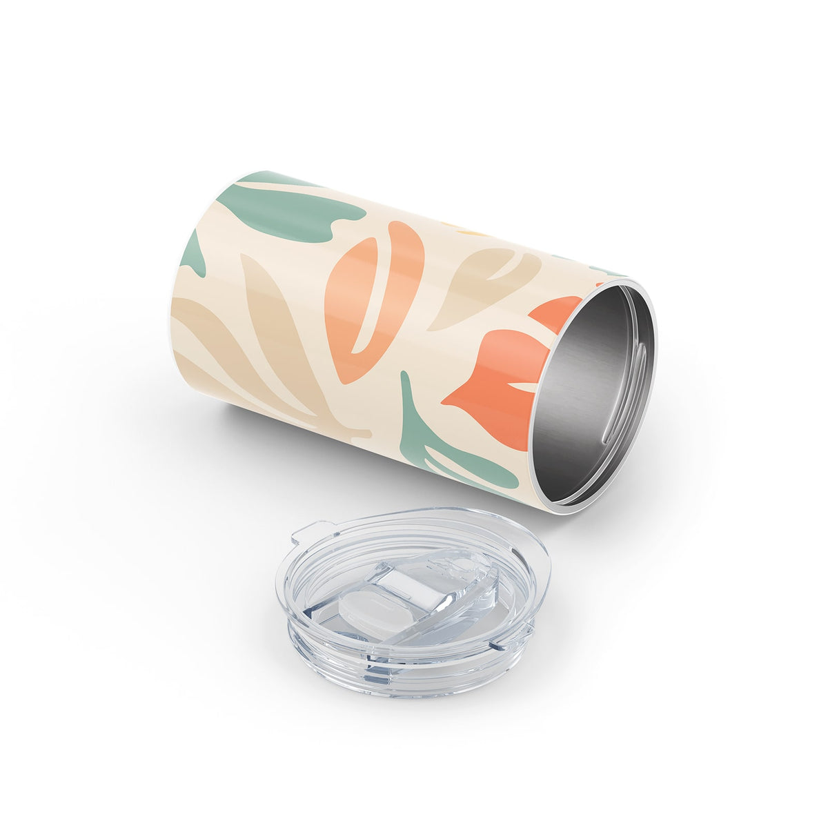 Beige Floral Spring 340ml Reusable Cup By Hydronair 