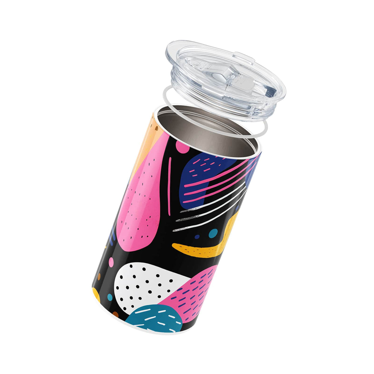 Black Abstract 340ml Coffee Cup By Hydronair