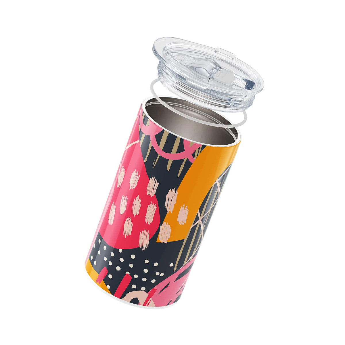 Black Abstract 340ml Coffee Cup By Hydronair