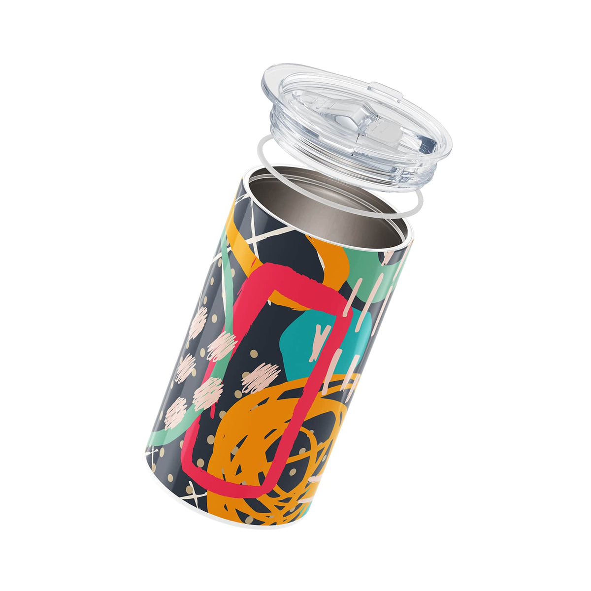 Black Abstract 340ml Coffee Cup By Hydronair