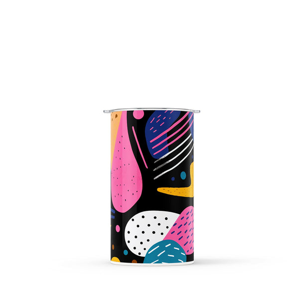 Black Abstract 340ml Reusable Coffee Cup By Hydronair