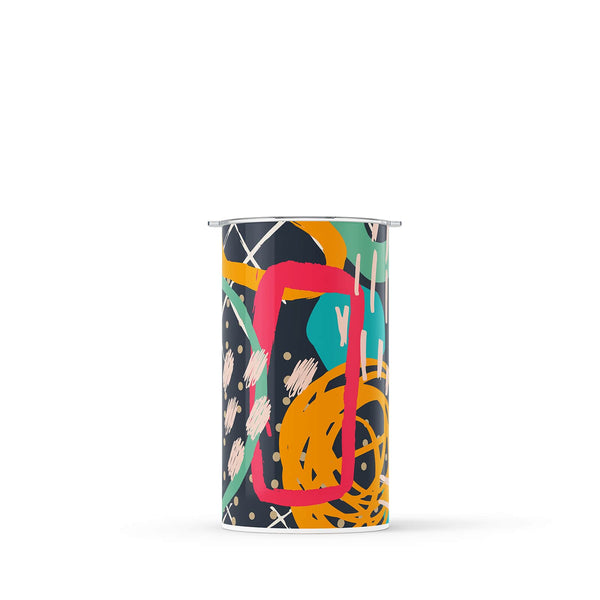Black Abstract 340ml Reusable Coffee Cup By Hydronair