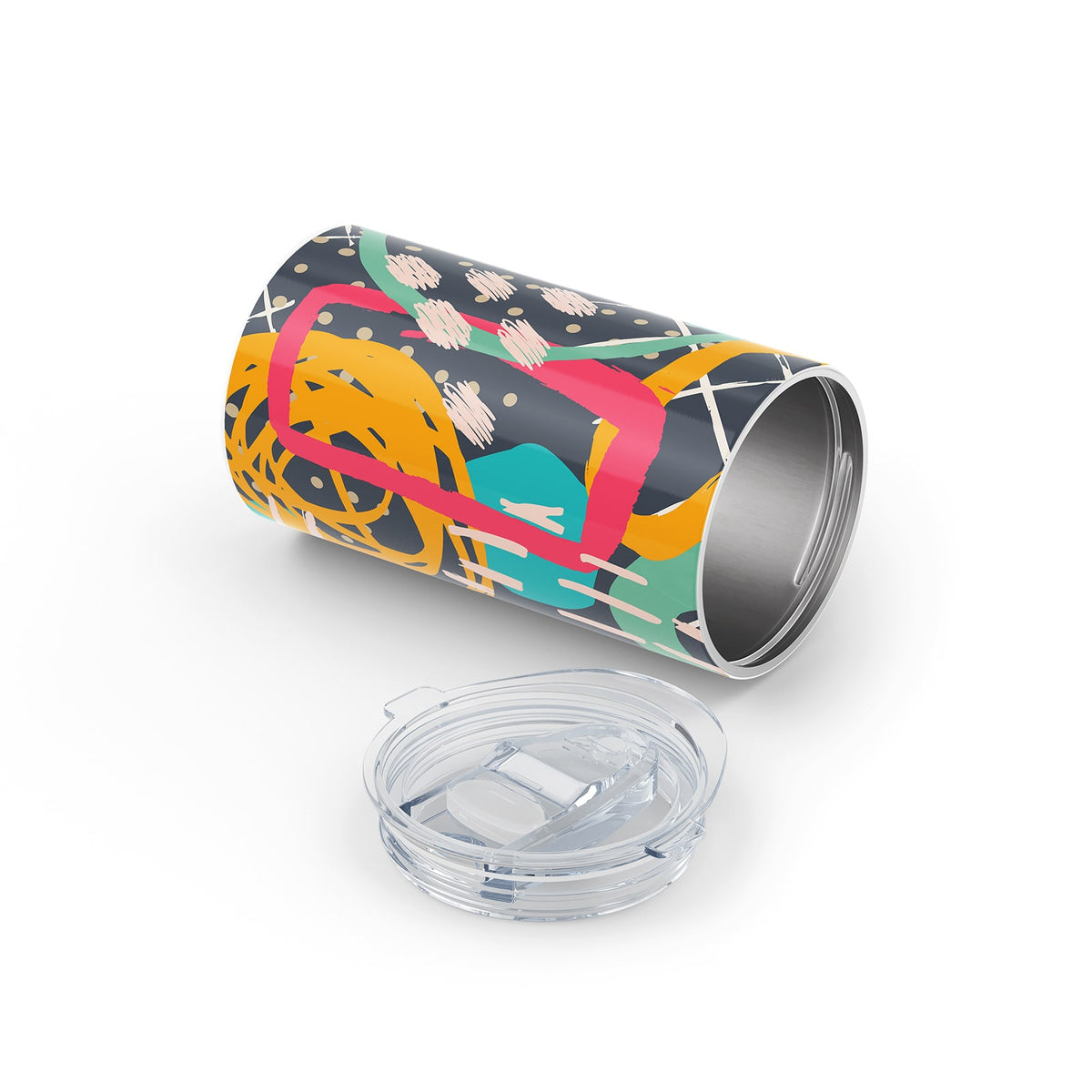 Black Abstract 340ml Reusable Cup By Hydronair