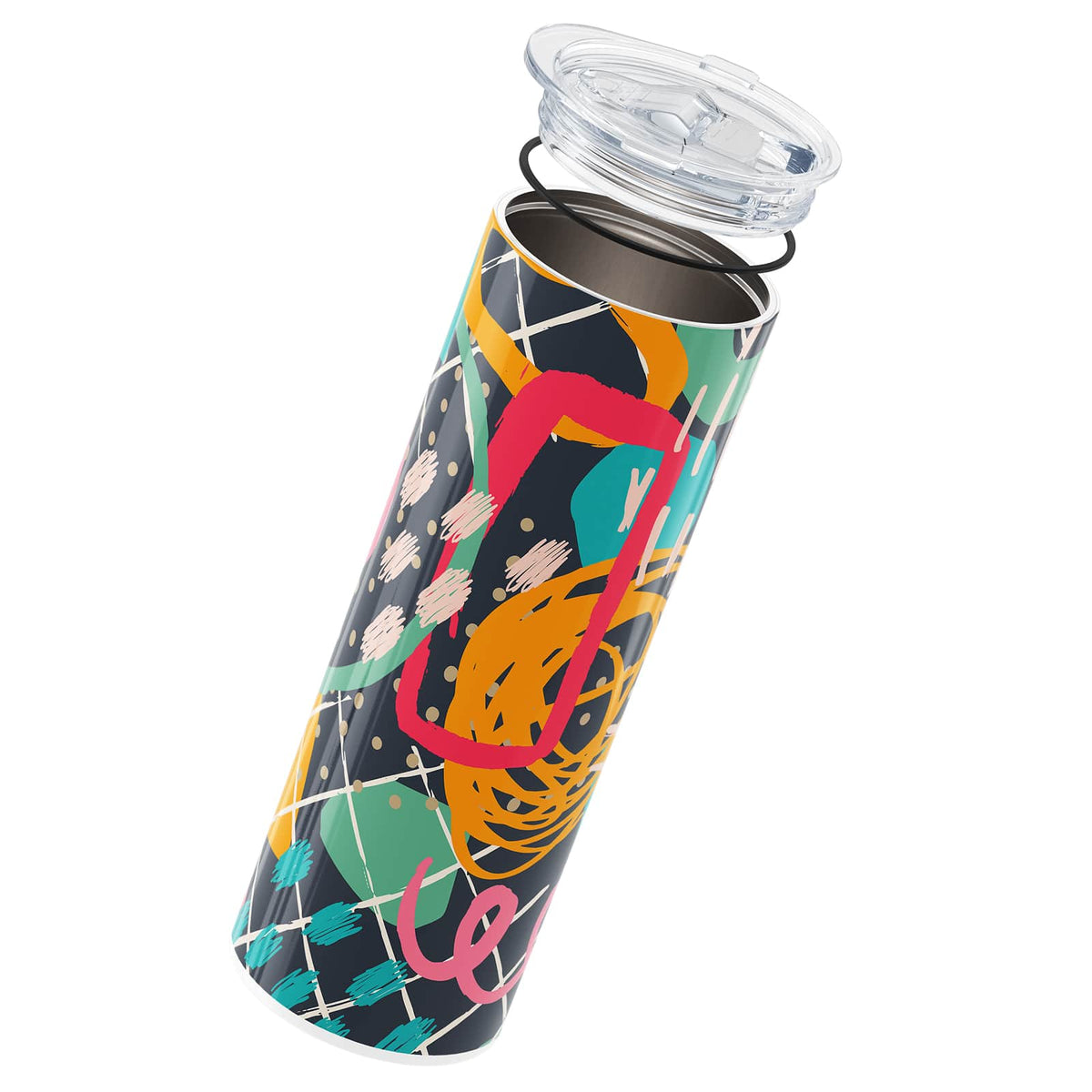 Black Abstract 560ml Cup By Hydronair