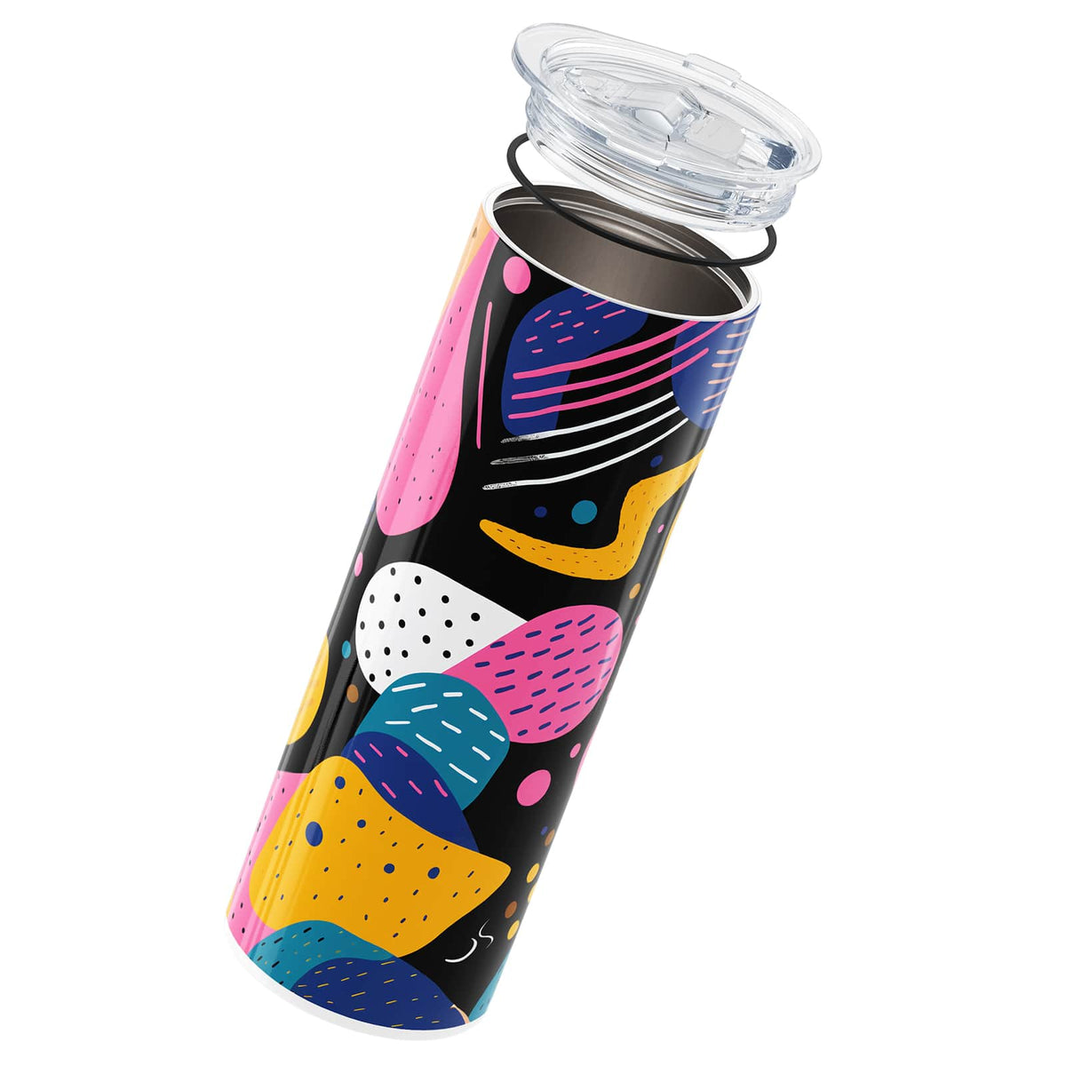 Black Abstract 560ml Cup By Hydronair