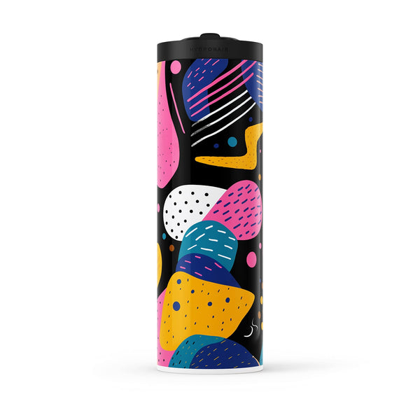 Black Abstract 560ml Water Bottle By Hydronair