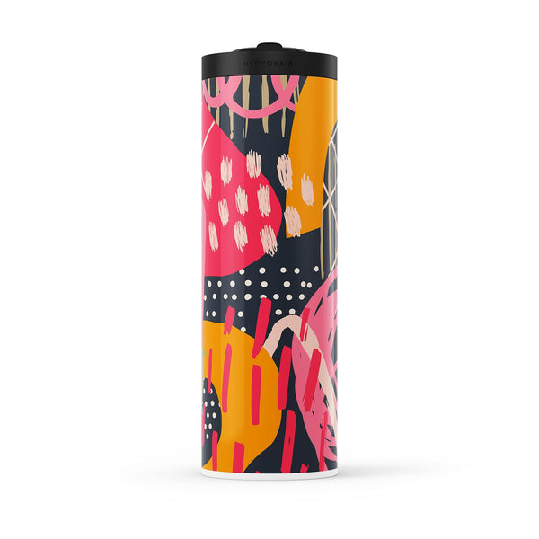 Black Abstract 560ml Water Bottle By Hydronair