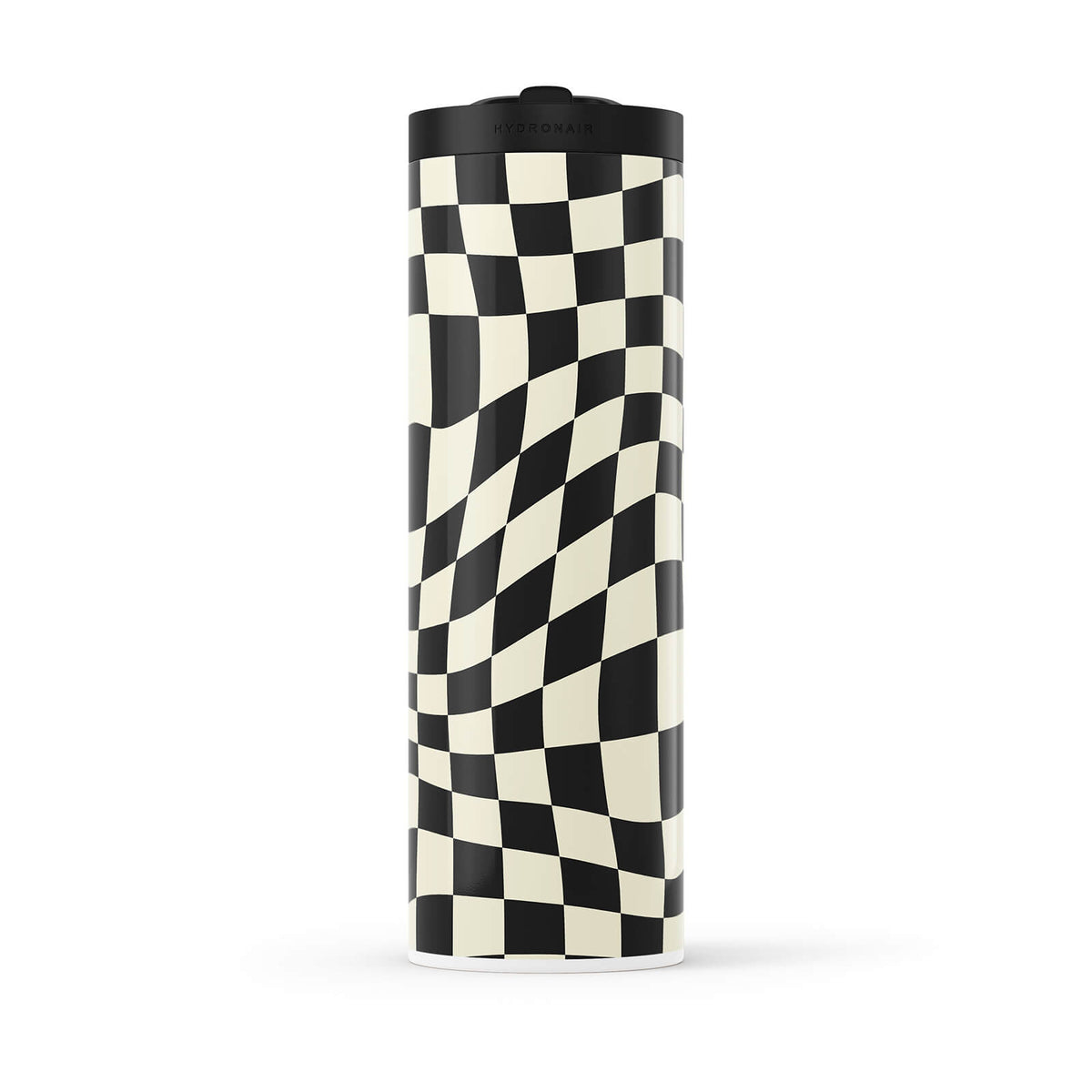 Black Checkered 560ml Water Bottle By Hydronair