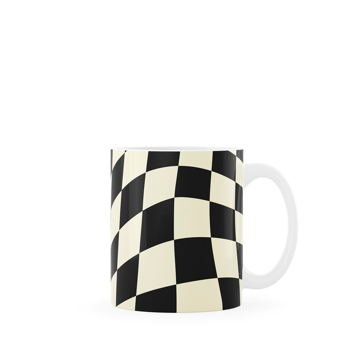 Black Checkered Mug 