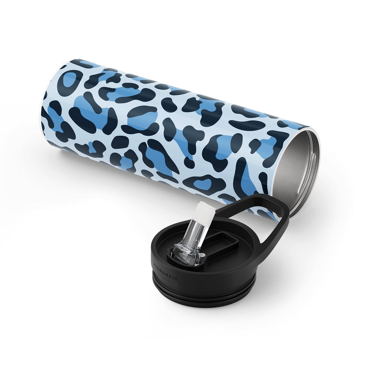Blue Animal Print 560ml Bottle By Hydronair