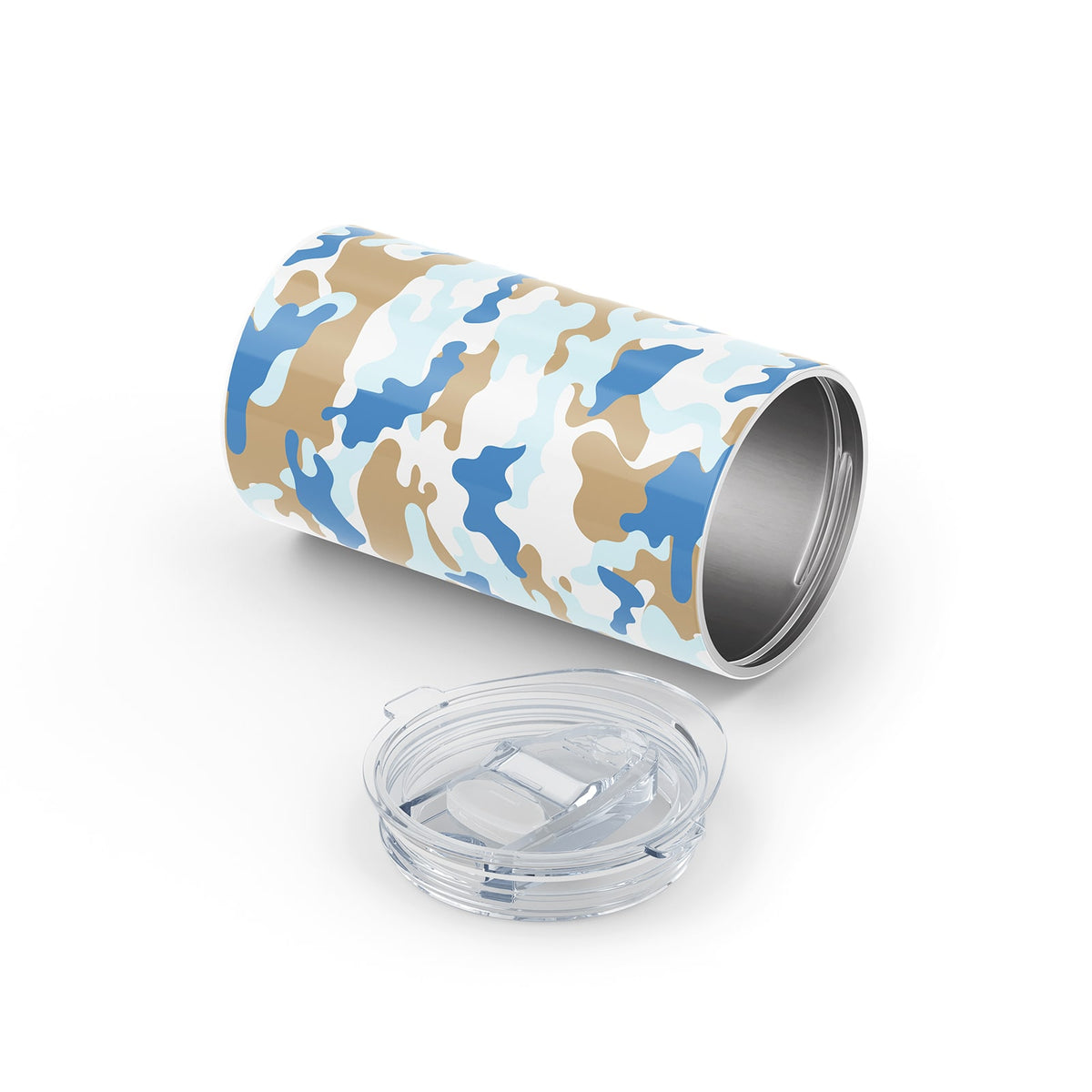 Blue Camo Metal 12oz Tumbler