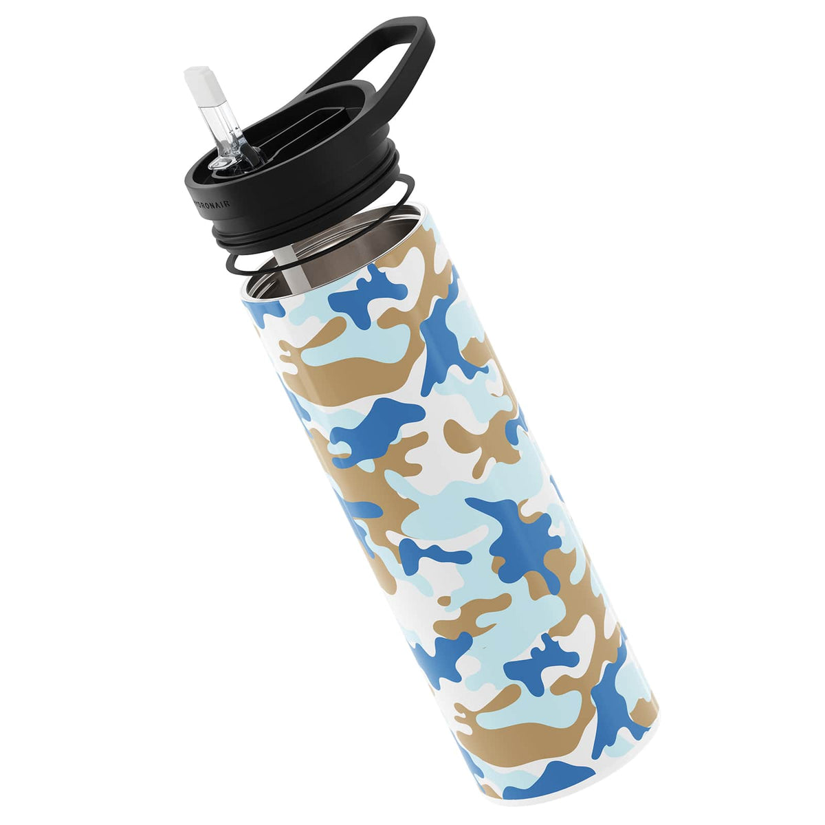Blue Camouflage 560ml Reusable Bottle By Hydronair