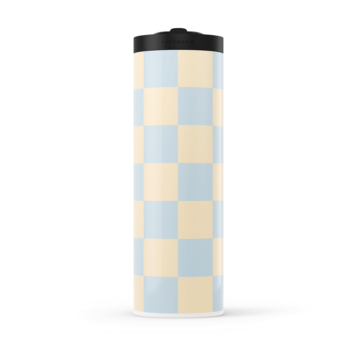 Blue Checkered Metal 20oz Tumbler