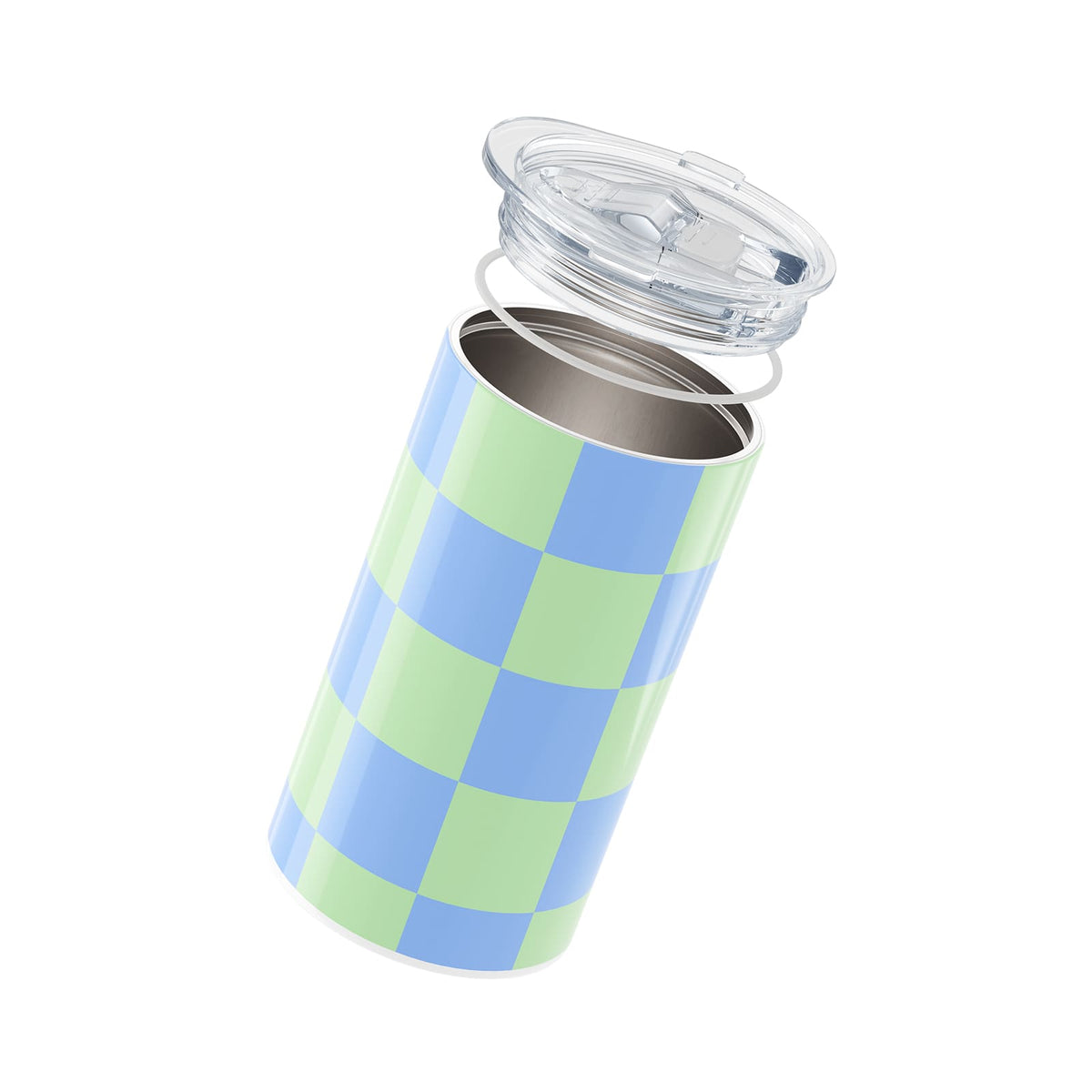 Blue Checkered 340ml Coffee Cup By Hydronair 