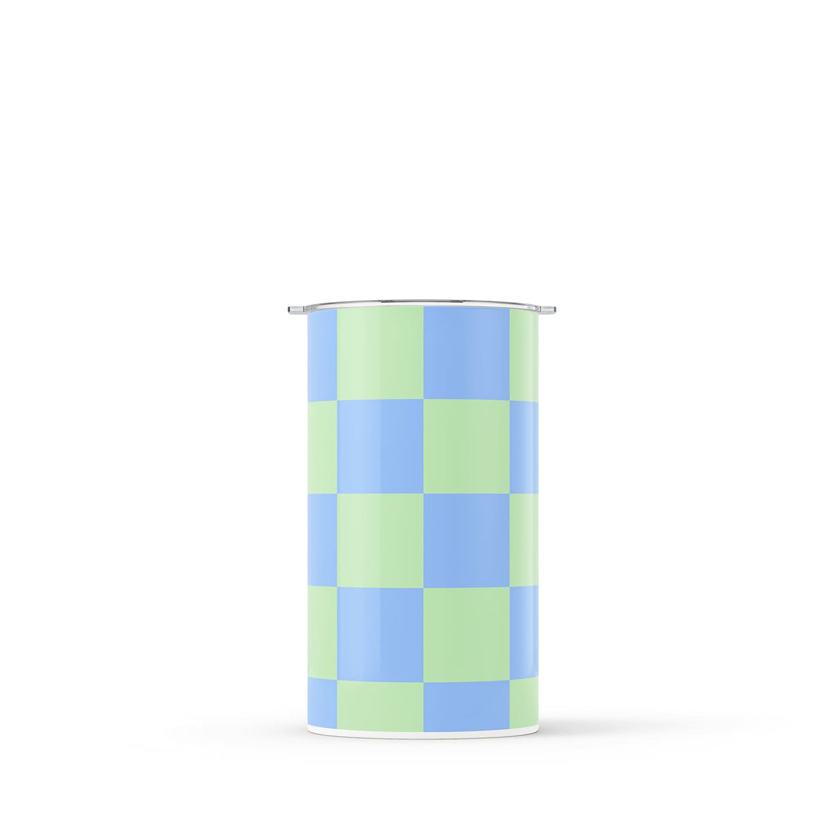 Blue Checkered 340ml Reusable Coffee Cup By Hydronair 