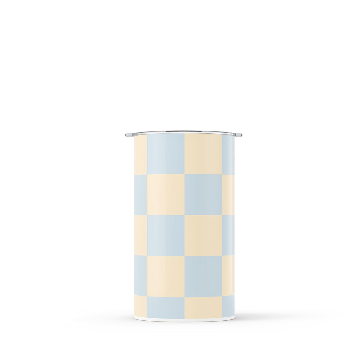 Blue Checkered 340ml Reusable Coffee Cup By Hydronair 