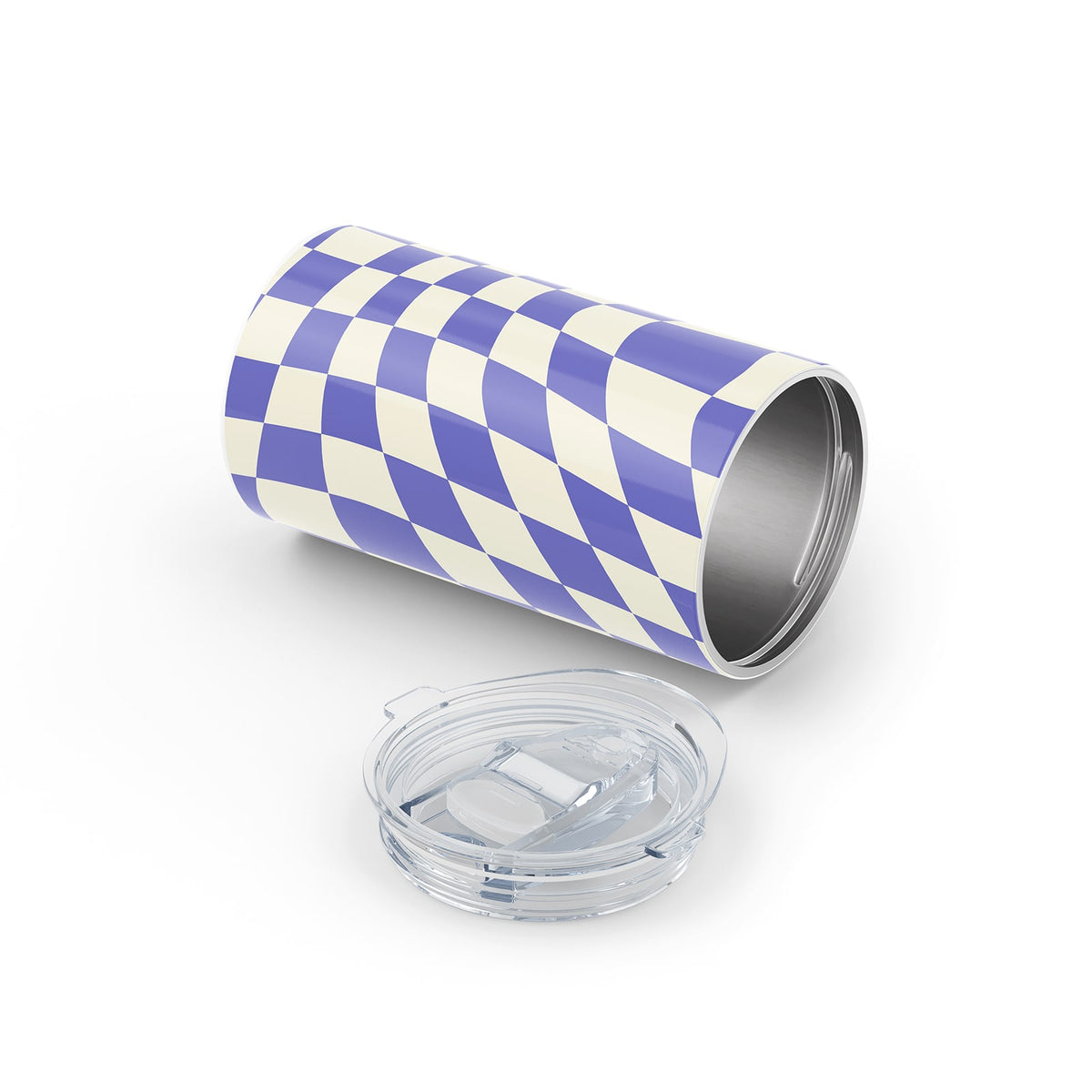 Blue Checkered 340ml Reusable Cup By Hydronair 