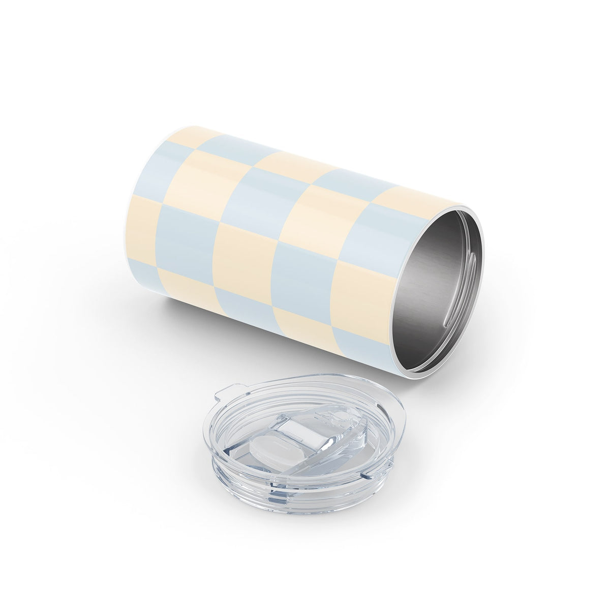 Blue Checkered 340ml Reusable Cup By Hydronair 
