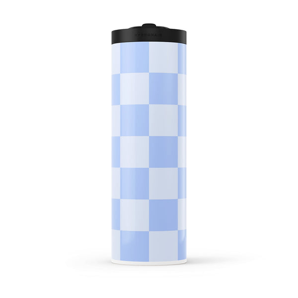 Blue Checkered 560ml Water Bottle By Hydronair