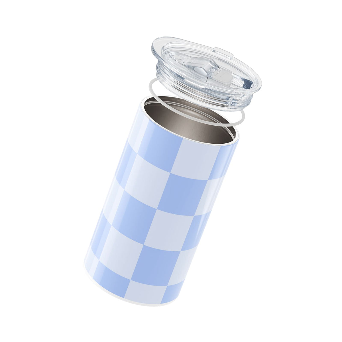 Blue Checkered Insulated 12oz Cup
