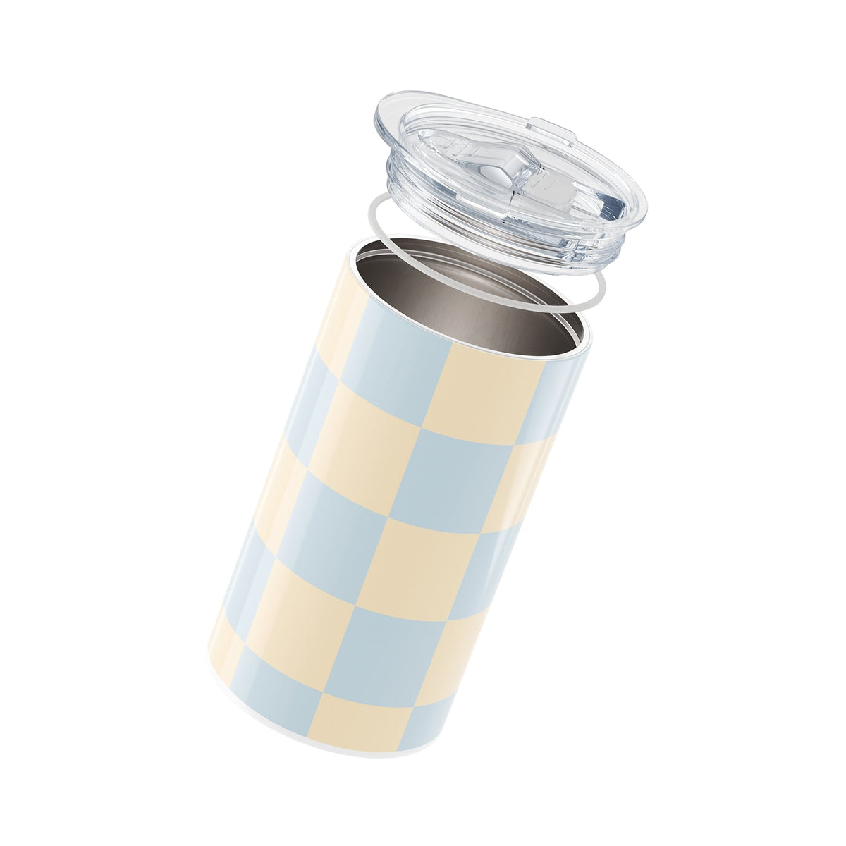 Blue Checkered Insulated 12oz Cup
