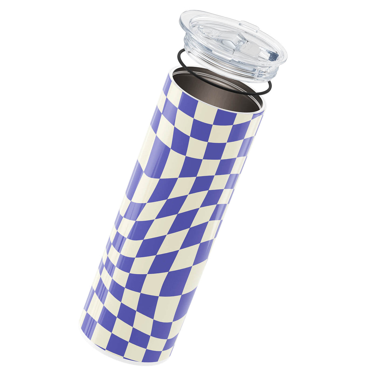 Blue Checkered Insulated 20oz Cup