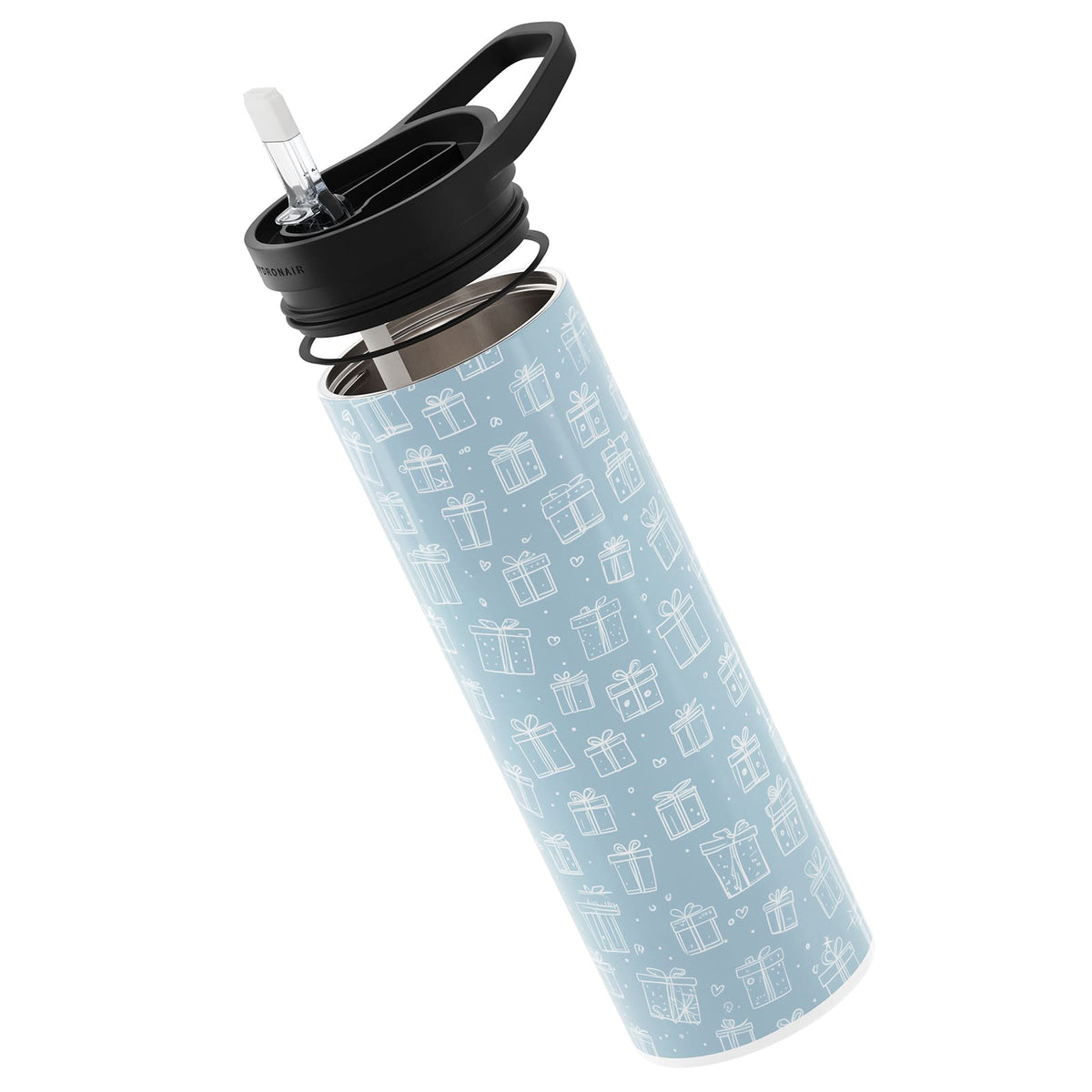 Blue Christmas 560ml Reusable Bottle By Hydronair
