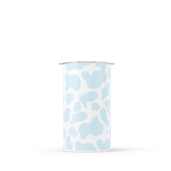 Blue Cow Print Double Walled 12oz Cup