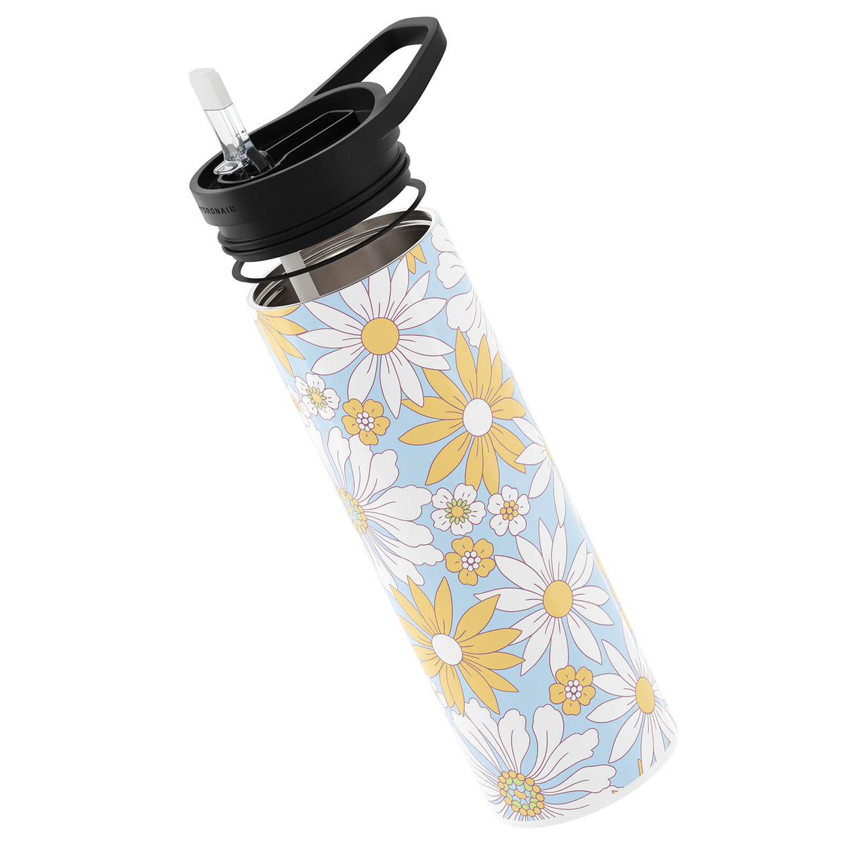 Blue Floral 560ml Reusable Bottle By Hydronair