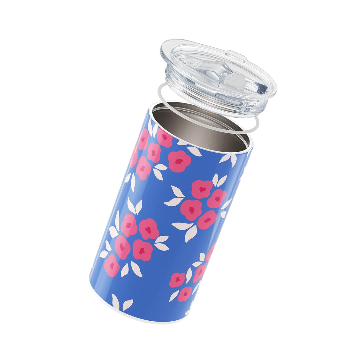 Blue Floral Insulated 12oz Cup