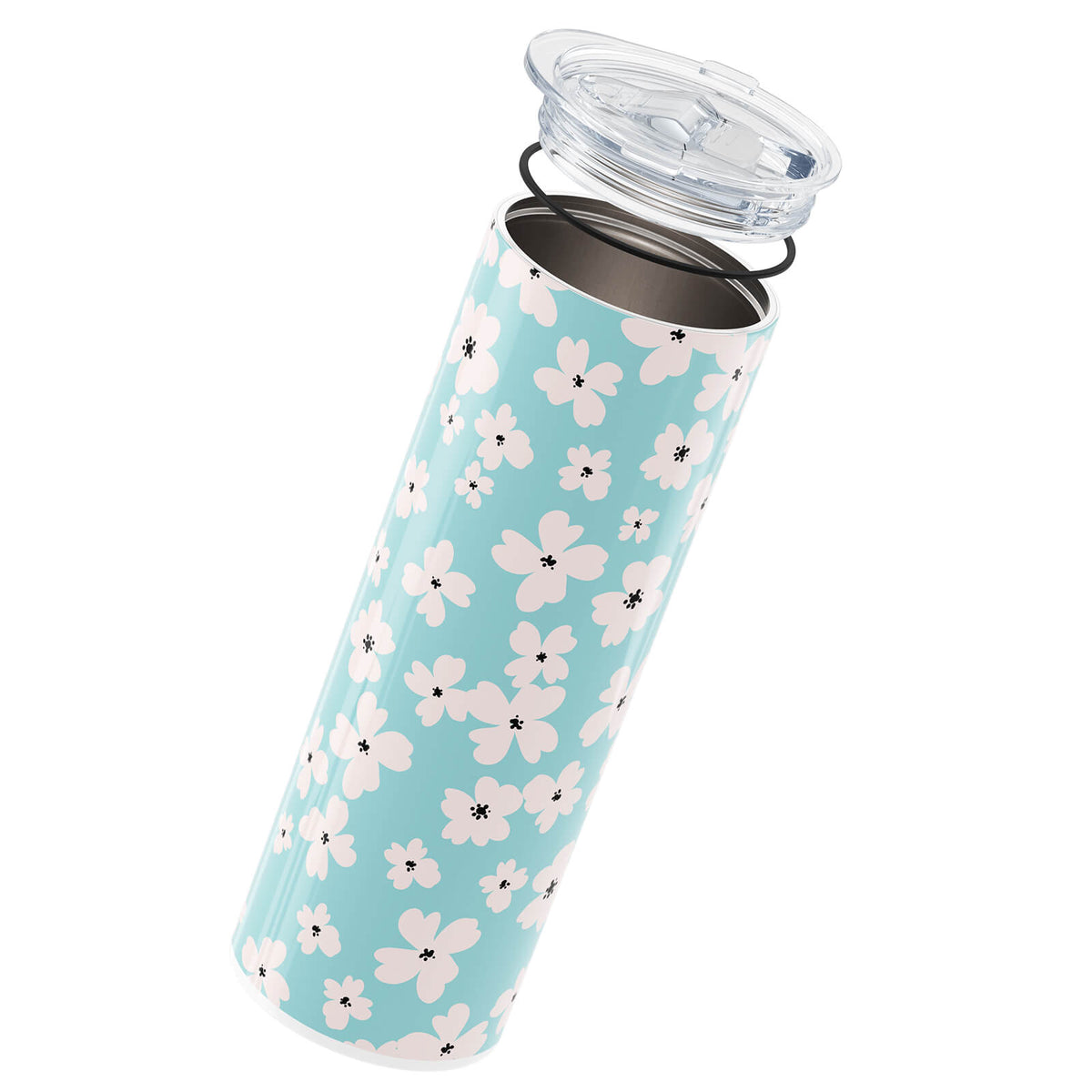 Blue Floral Insulated 20oz Cup