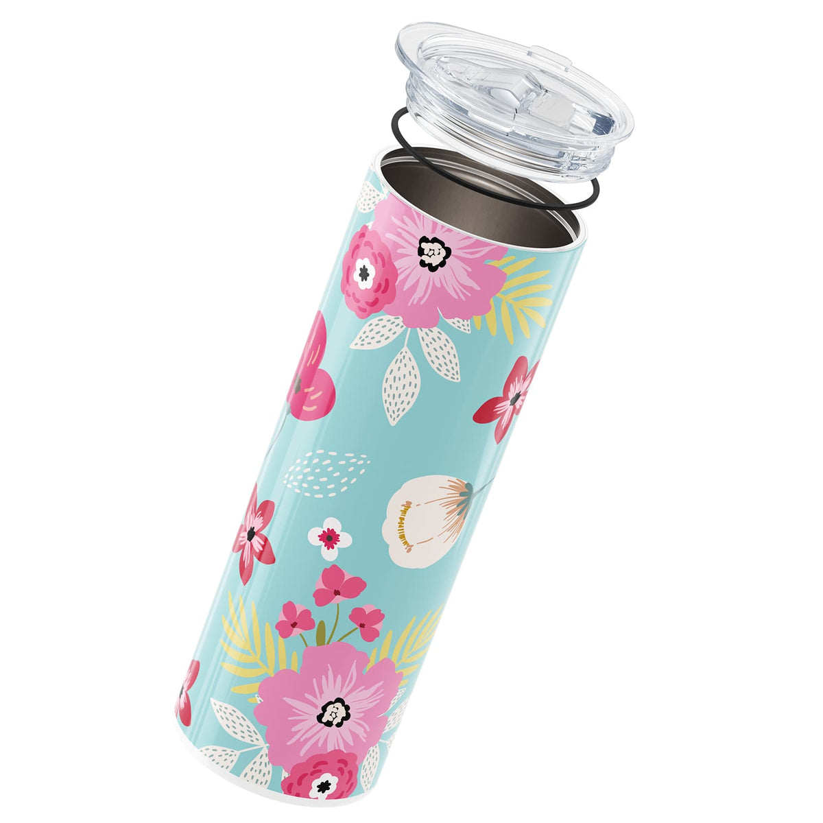 Blue Floral Insulated 20oz Cup