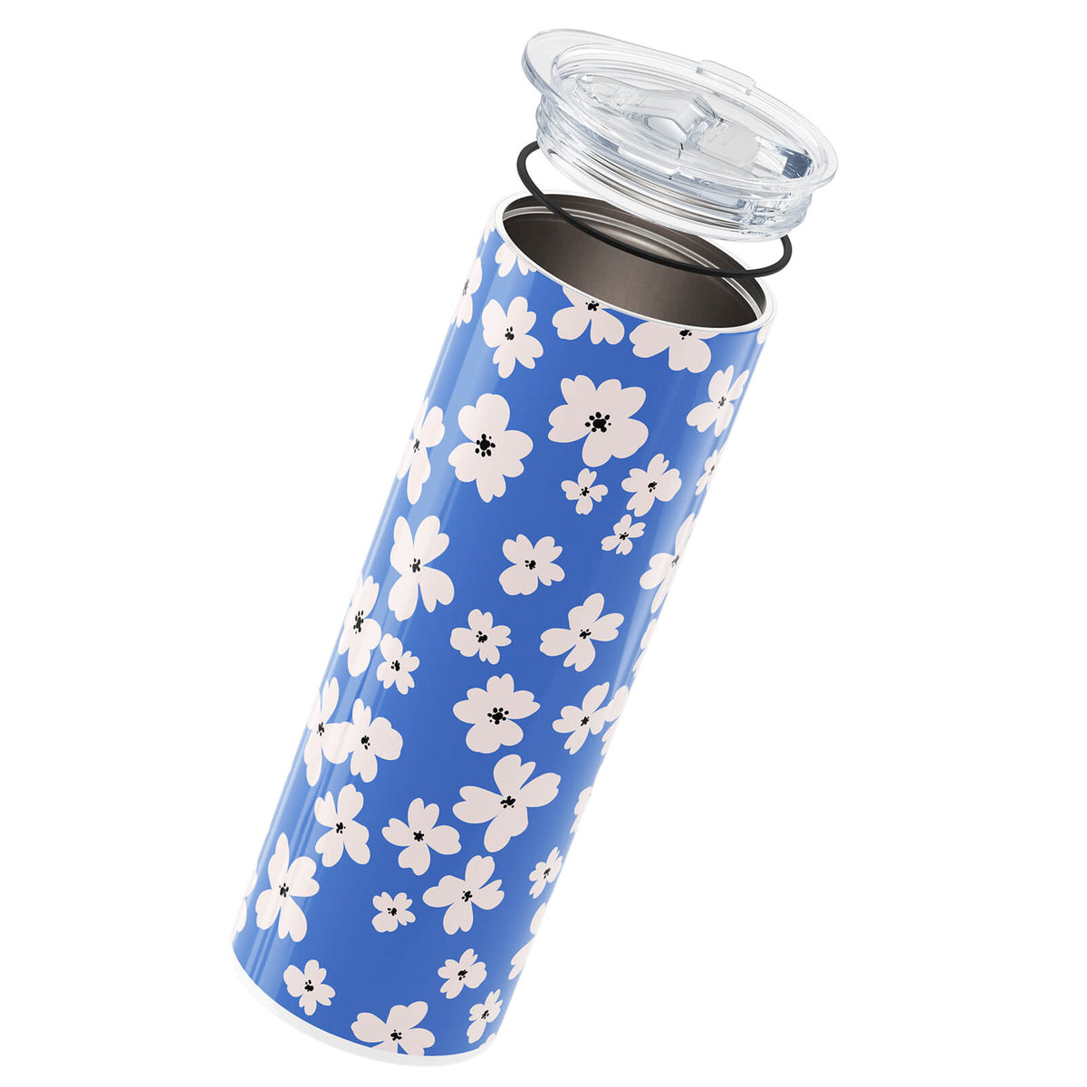 Blue Floral Insulated 20oz Cup