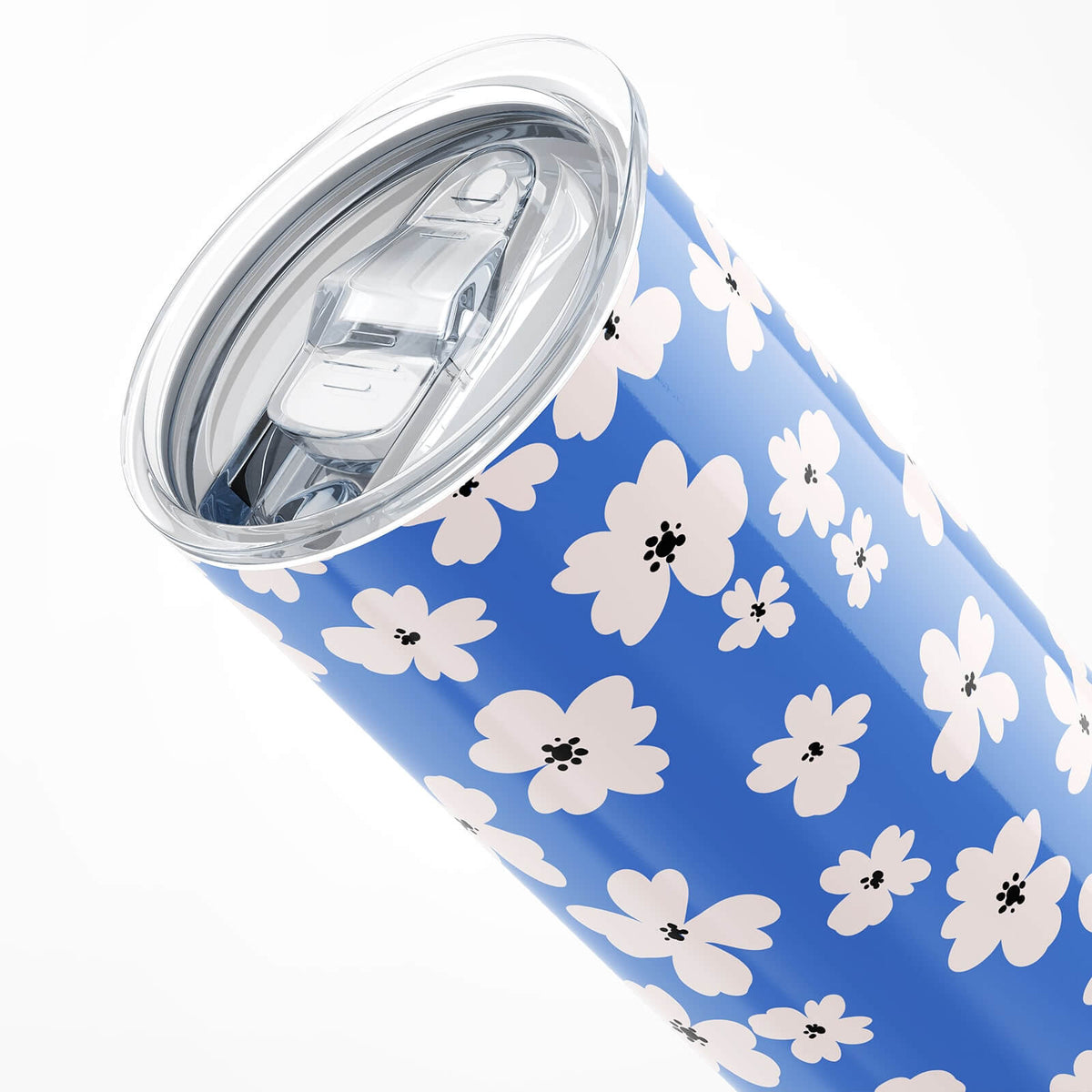 Blue Floral Insulated 20oz Tumbler