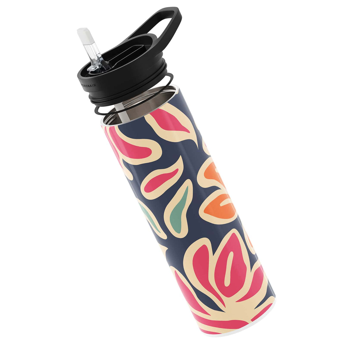 Blue Floral Spring 560ml Reusable Bottle By Hydronair