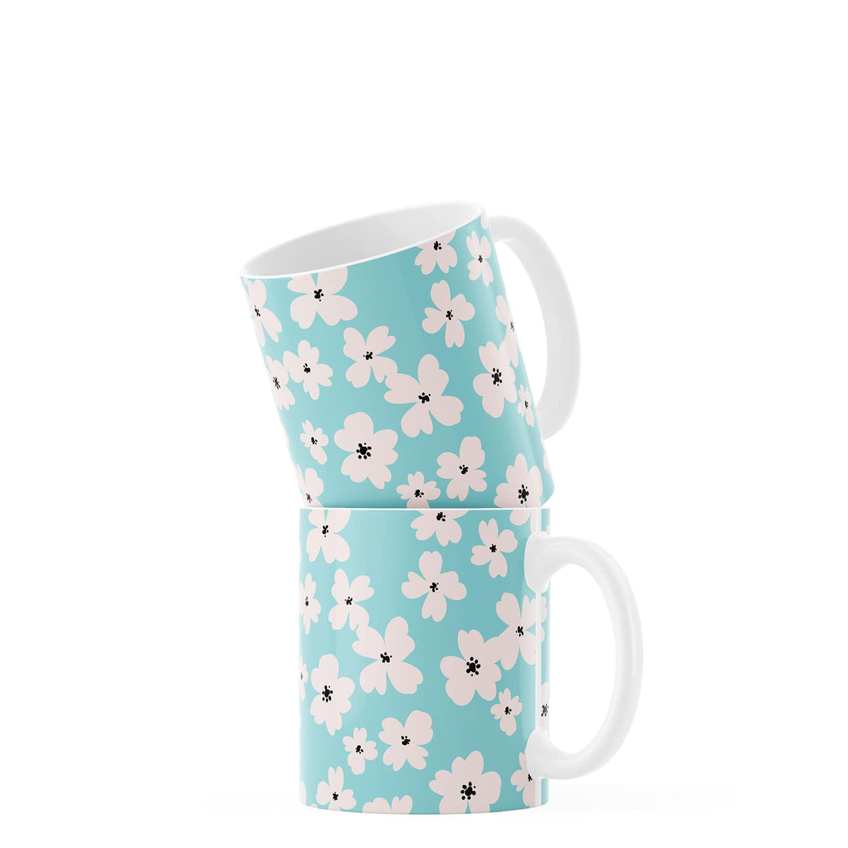 Blue Flower Coffee Mug