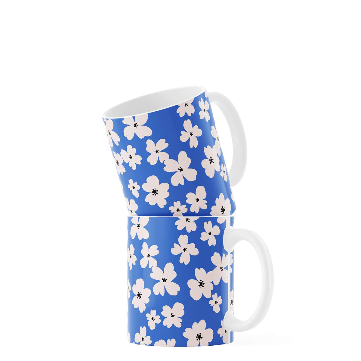 Blue Flower Coffee Mug