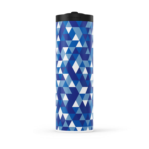 Blue Geometric 20oz Bottle