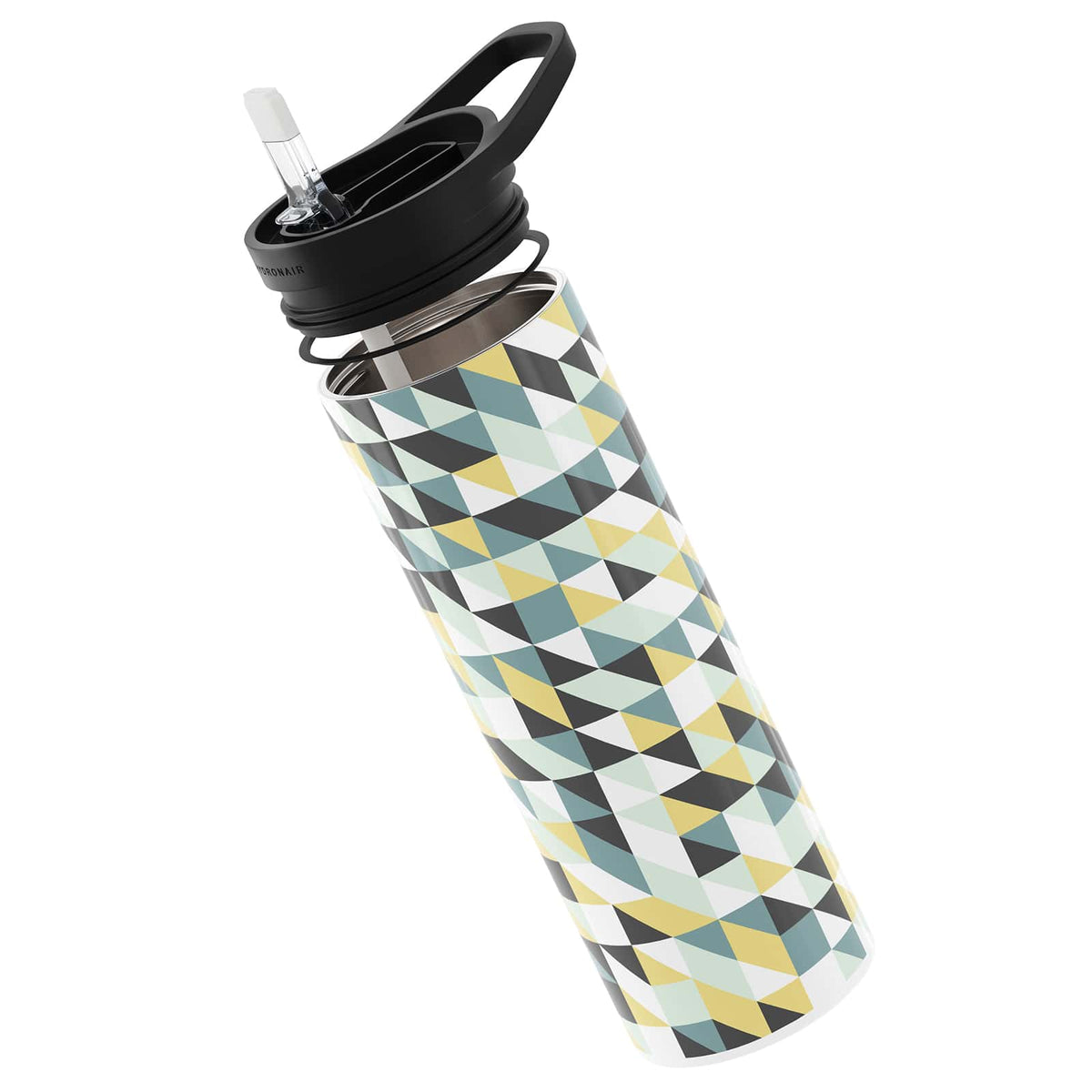 Blue Geometric 560ml Reusable Bottle By Hydronair
