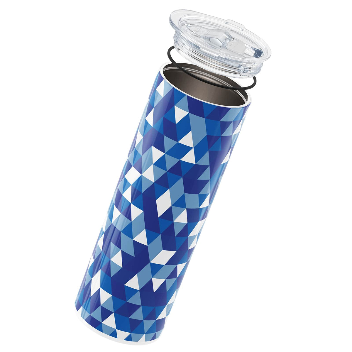 Blue Geometric Insulated 20oz Cup