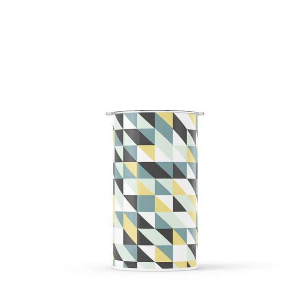 Blue Geometric 340ml Reusable Coffee Cup By Hydronair