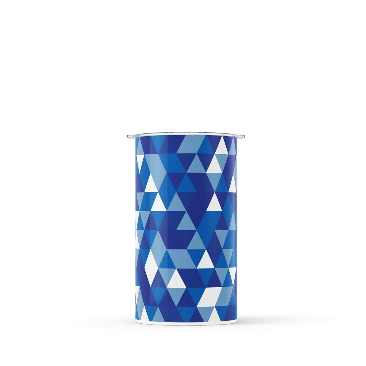 Blue Geometric 340ml Reusable Coffee Cup By Hydronair 