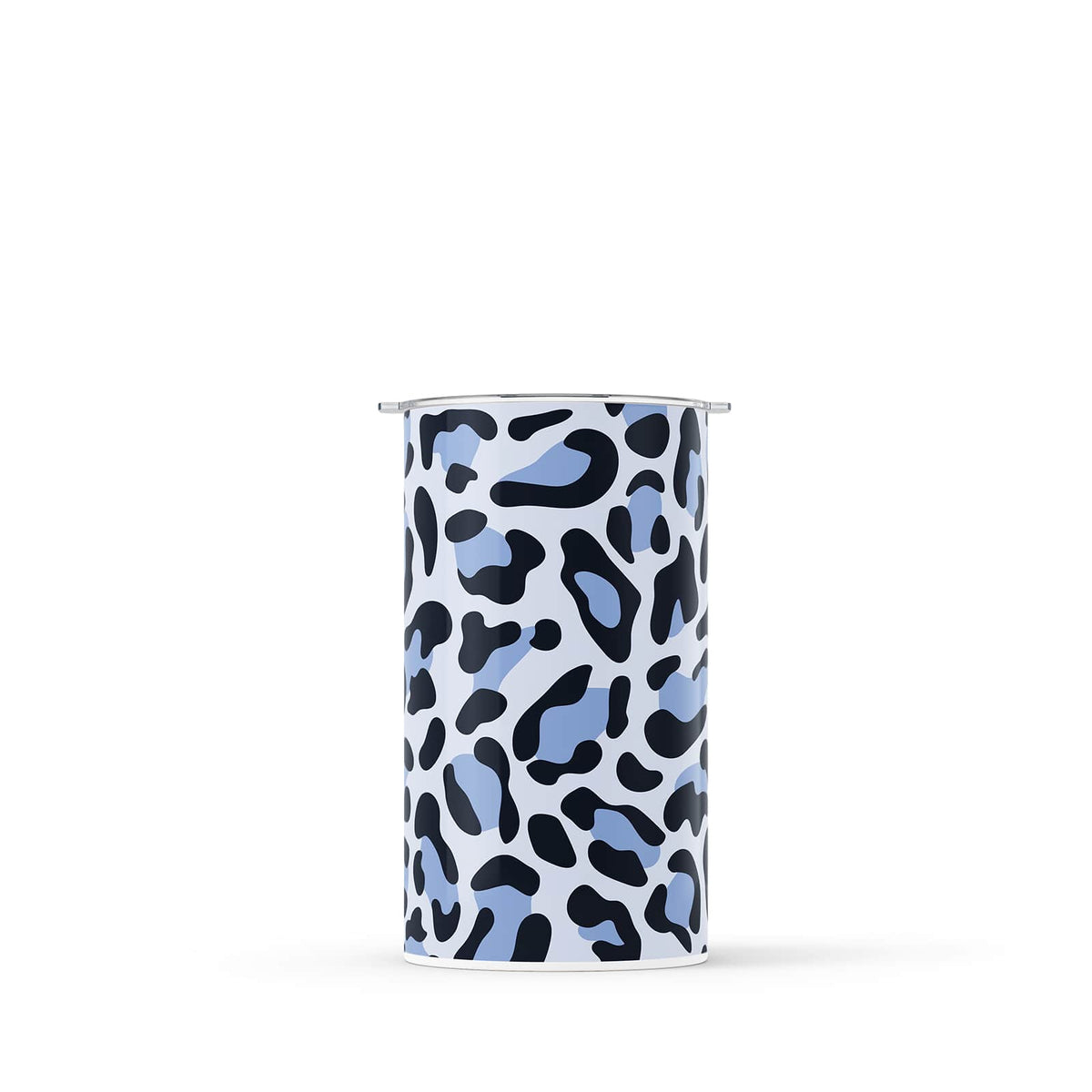 Blue Leopard Print Double Walled 12oz Cup