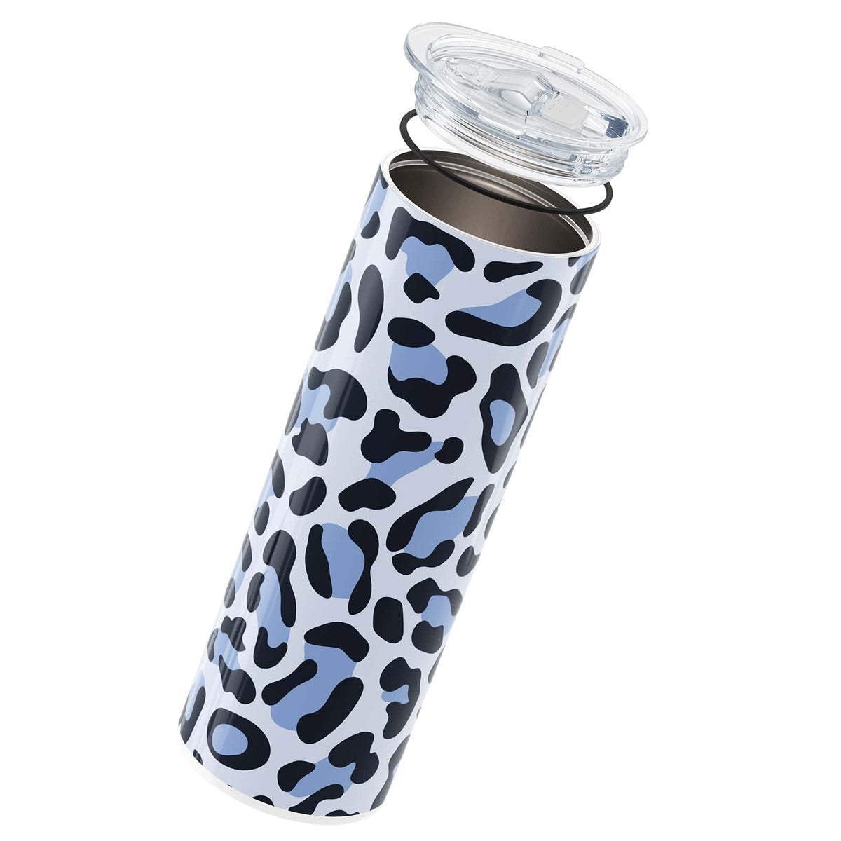 Blue Leopard Print Insulated 20oz Cup