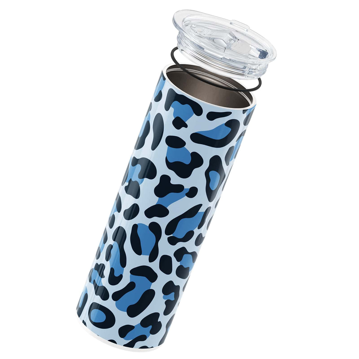 Blue Leopard Print Insulated 20oz Cup