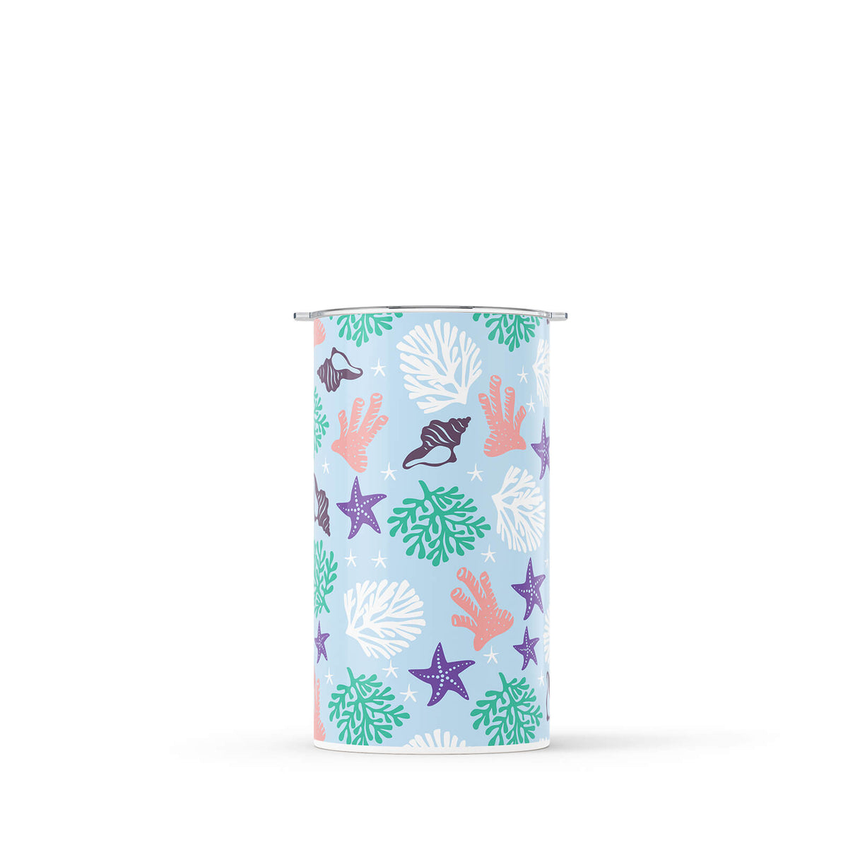 Blue Nautical 340ml Reusable Coffee Cup By Hydronair